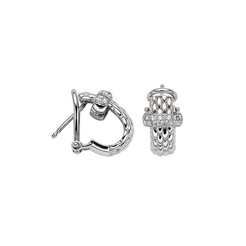 Fope VENDOME Leverback Diamond Hoops