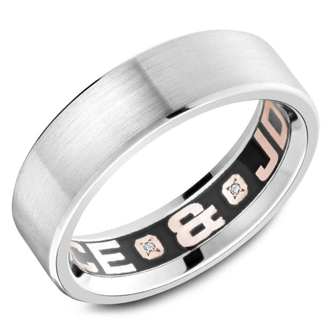 Carlex Black Enamel Interior Mens Band CX4-0001W
