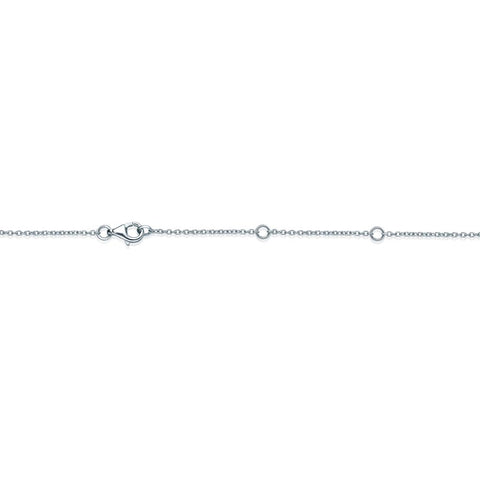 IDC Signature Collection: White Gold Diamond Bouquet Everyday Necklace .30ctw approx. (.19 center)