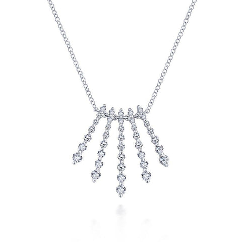 Gabriel & Co. Kaslique White Gold Necklace (0.7 CTW)