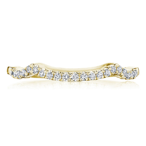 Tacori 14k Yellow Gold Coastal Crescent Collection Classic Women's Wedding Band 0.17CTW
