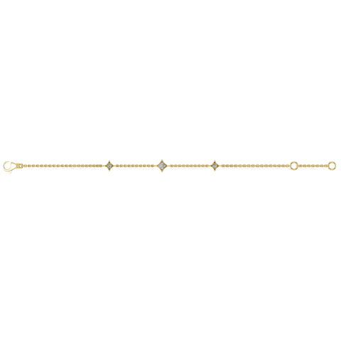 Vlora Estrella 14K Diamond Multi Vlora Star Bracelet (0.07CTW)