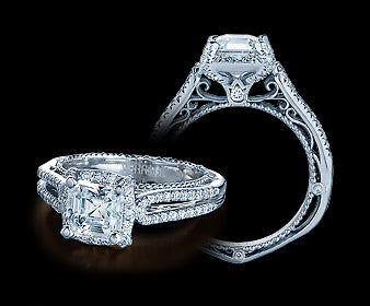 Verragio Venetian Asscher Diamond Engagement Ring Setting (0.35 CTW)