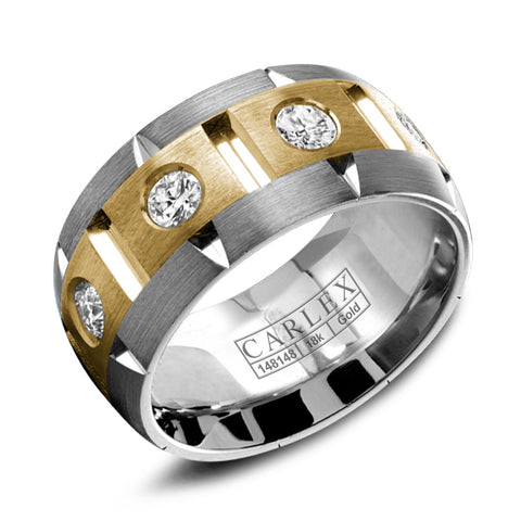 CARLEX G1 Mens Wedding Band WB-9464YW-S6