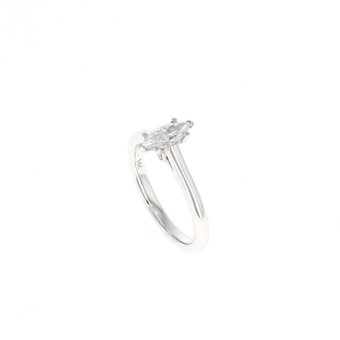 Marquis Solitaire Complete Engagement Ring (0.54CTW)