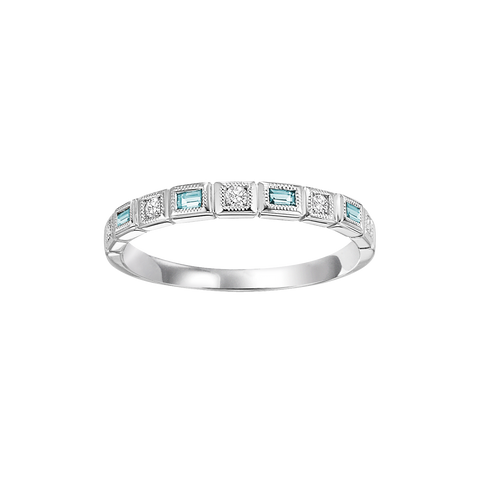 14kw mix bezel blue topaz band 1/10ct, pc8050p1-4w