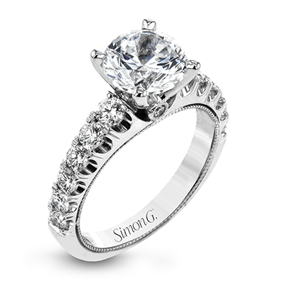 Simon G. 2ct Engagement Ring LR2224 WHITE 18K SEMI
