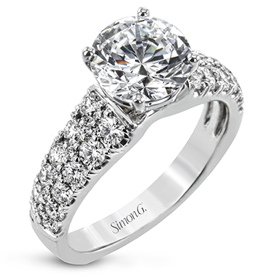 Simon G. 2ct Engagement Ring LR2599 WHITE 18K SEMI